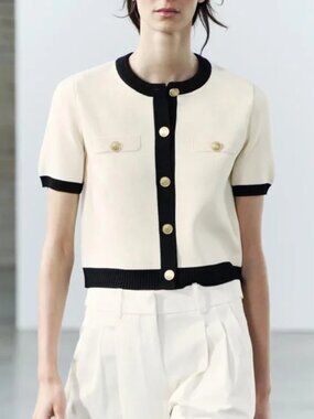 NWOT Zara SHORT SLEEVE BLAZER, Size S, $80 New without tag. Perfect condition!
